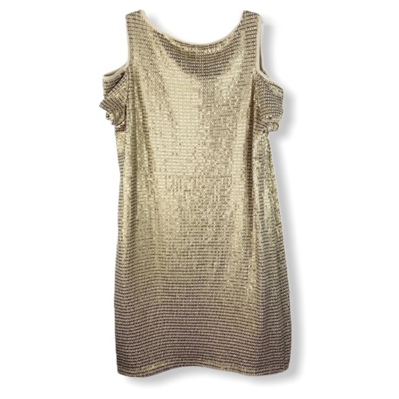 [Chico’s] Sequin Cold Shoulder Dress - Picture 6 of 8